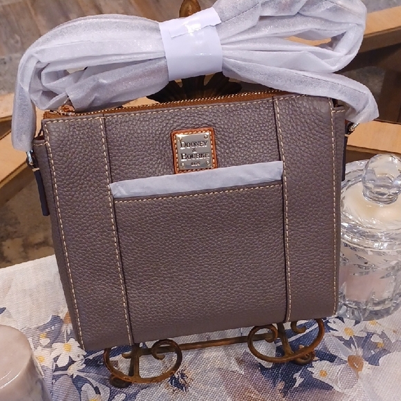 Dooney & Bourke Handbags - STUNNING Dooney & Bourke 'Lexington' Elephant Colored Crossbody Bag